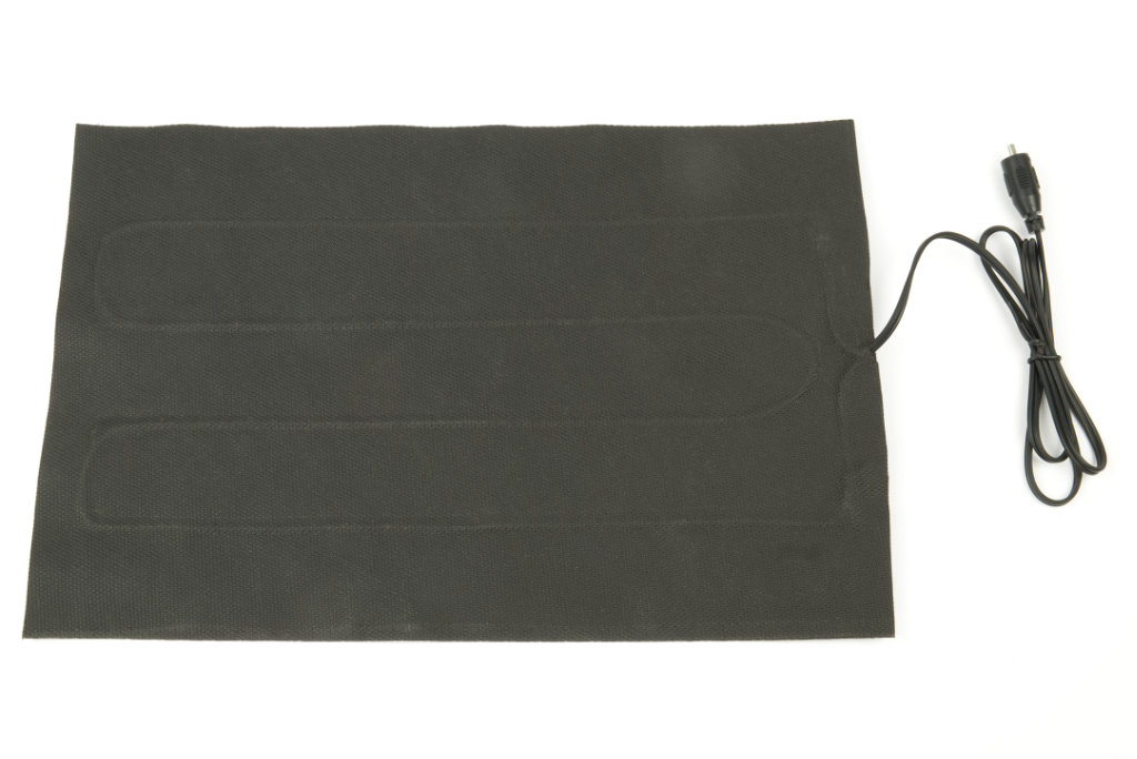 Heizmatte mit Carbonfolie & Textilbezug, 20 x 20 cm