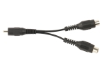 Y-Cinch-Adapterkabel (PVC) für 2 Heizprodukte an einer Spannungsversorgung, seriell (25% Heizleistung), max. 5A