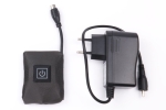 7,4V | 2.300mAh LiPo Akku-Heizpaket "Medi-Push-1" mit beleuchteter Drucktaster-Heizsteuerung für Heizbekleidung